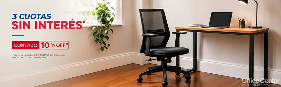 Hasta 3 cuotas sin interés en Office Center